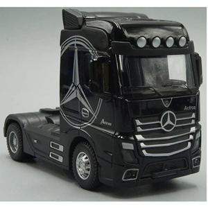 تریلی حمل خودرو مشکی مدل بنز آکتروس 1:50 Trailer Model Benz Actros_اسباب بازی